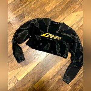 Brandy Melville tie dye cropped Los Angeles sweatshirt one size 88$